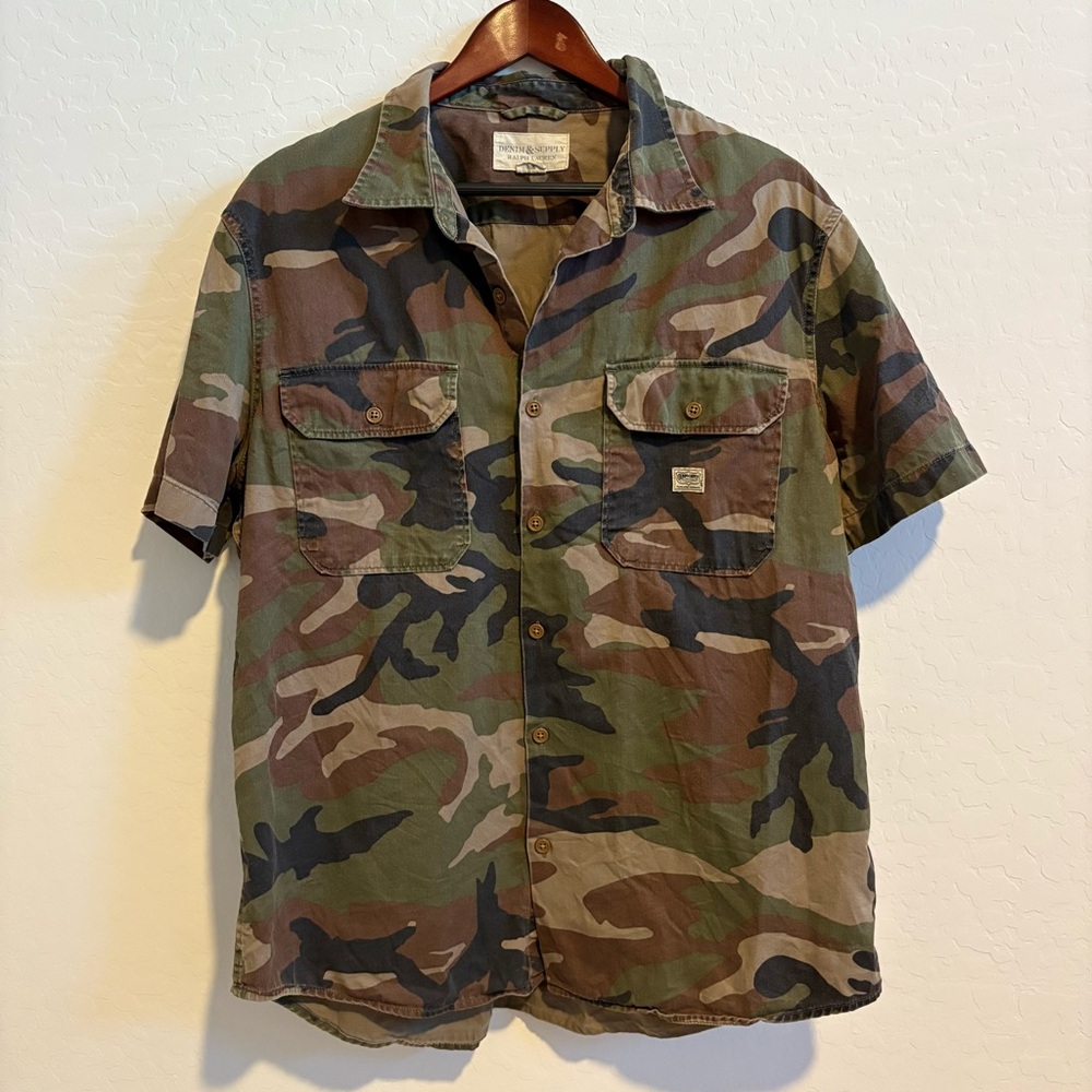 Denim & Supply Ralph Lauren Camo Shirt Button Up size XL